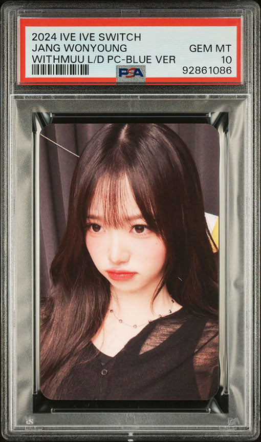 2024 IVE IVE SWITCH WITHMUU LUCKY DRAW JANG WONYOUNG PHOTOCARD GEM MINT PSA 10