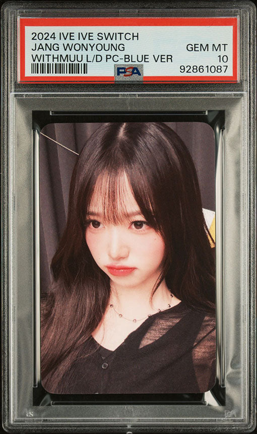 2024 IVE IVE SWITCH WITHMUU LUCKY DRAW JANG WONYOUNG PHOTOCARD GEM MINT PSA 10