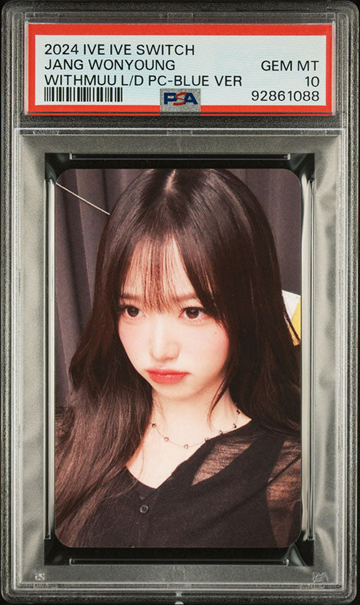2024 IVE IVE SWITCH WITHMUU LUCKY DRAW JANG WONYOUNG PHOTOCARD GEM MINT PSA 10