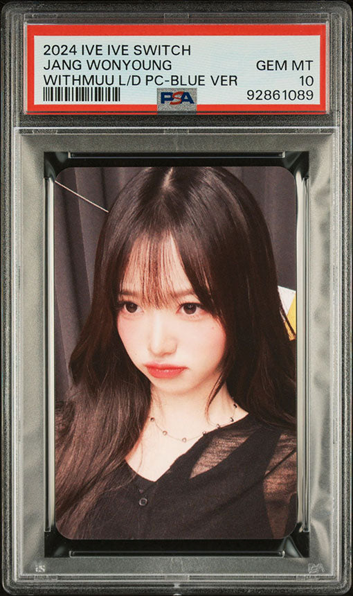 2024 IVE IVE SWITCH WITHMUU LUCKY DRAW JANG WONYOUNG PHOTOCARD GEM MINT PSA 10