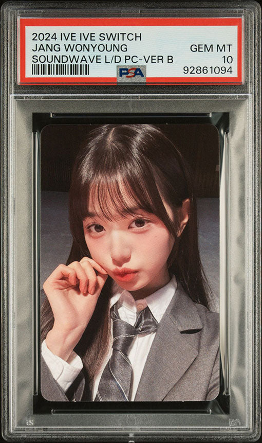 2024 IVE IVE SWITCH SOUNDWAVE LUCKY DRAW JANG WONYOUNG PHOTOCARD GEM MINT PSA 10