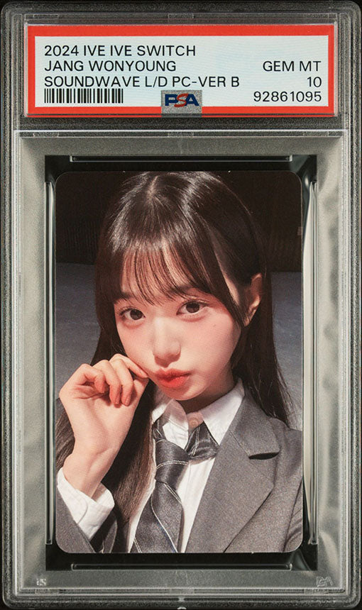 2024 IVE IVE SWITCH SOUNDWAVE LUCKY DRAW JANG WONYOUNG PHOTOCARD GEM MINT PSA 10