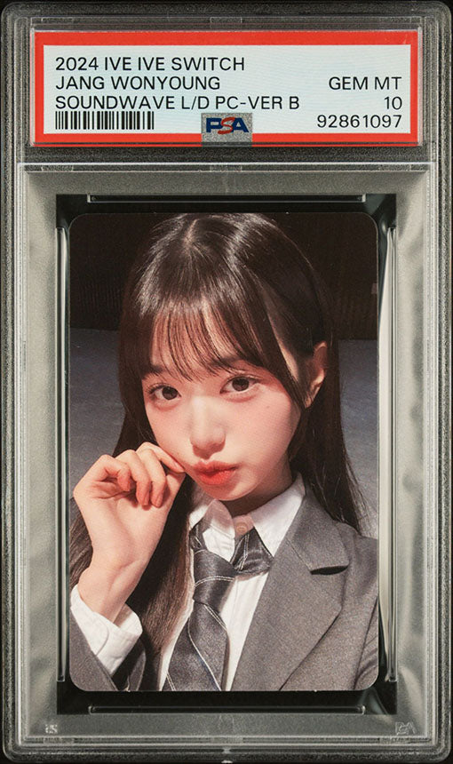 2024 IVE IVE SWITCH SOUNDWAVE LUCKY DRAW JANG WONYOUNG PHOTOCARD GEM MINT PSA 10