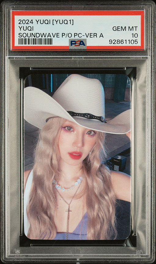 2024 YUQI (YUQ1) YUQI SOUNDWAVE PRE0RDER PHOTOCARD GEM MINT PSA 10