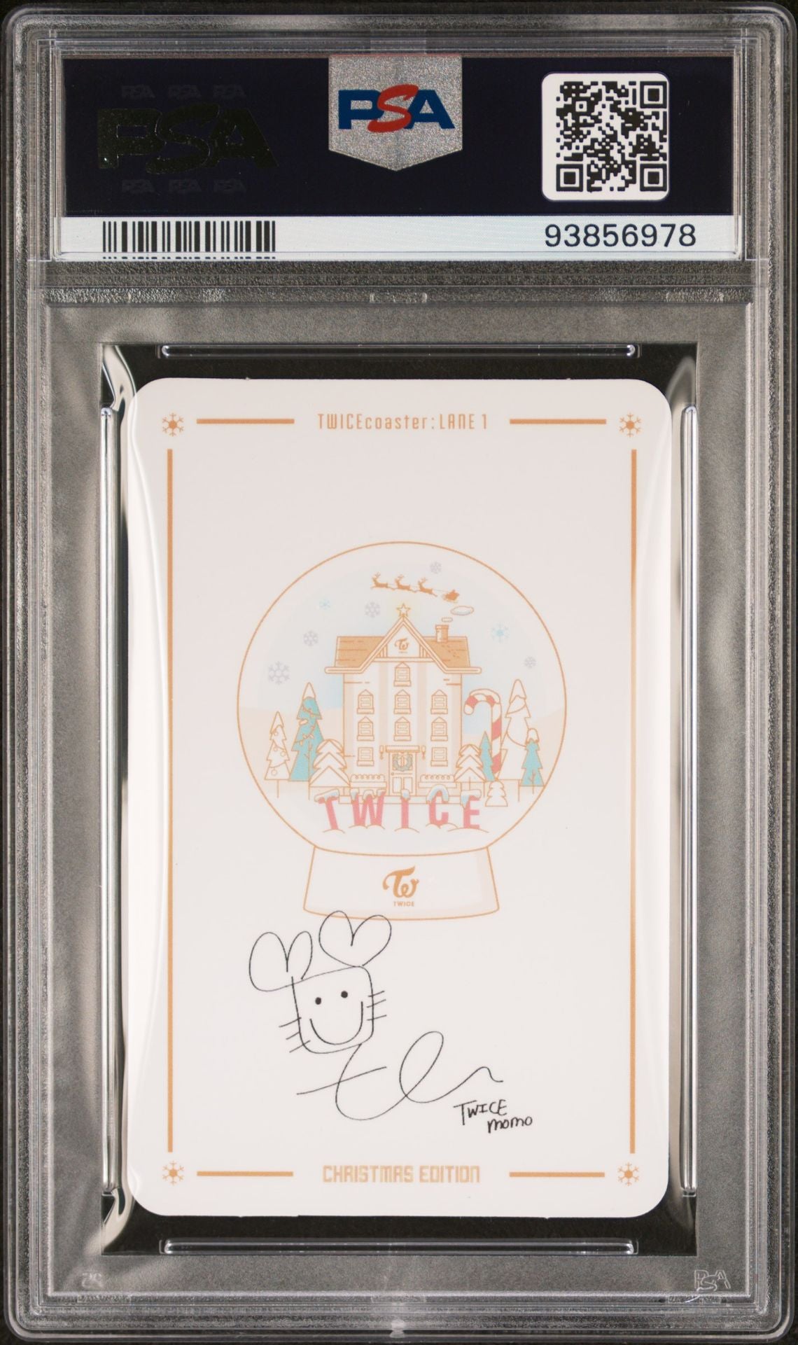 2016 TWICE TWICECOASTER: LANE 1 CHRISTMAS EDITION MOMO PHOTOCARD PSA GEM MINT 10