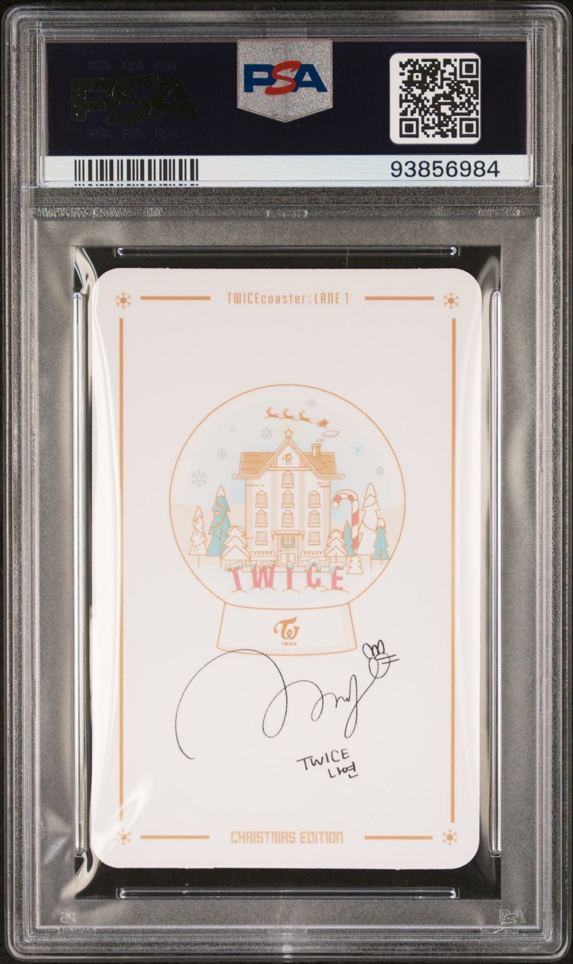 2016 TWICE TWICECOASTER: LANE 1 CHRISTMAS EDITION NAYEON PHOTOCARD GEM MINT PSA 10
