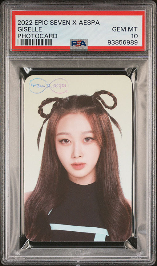 2022 EPIC SEVEN X AESPA GISELLE PHOTOCARD GEM MINT PSA 10