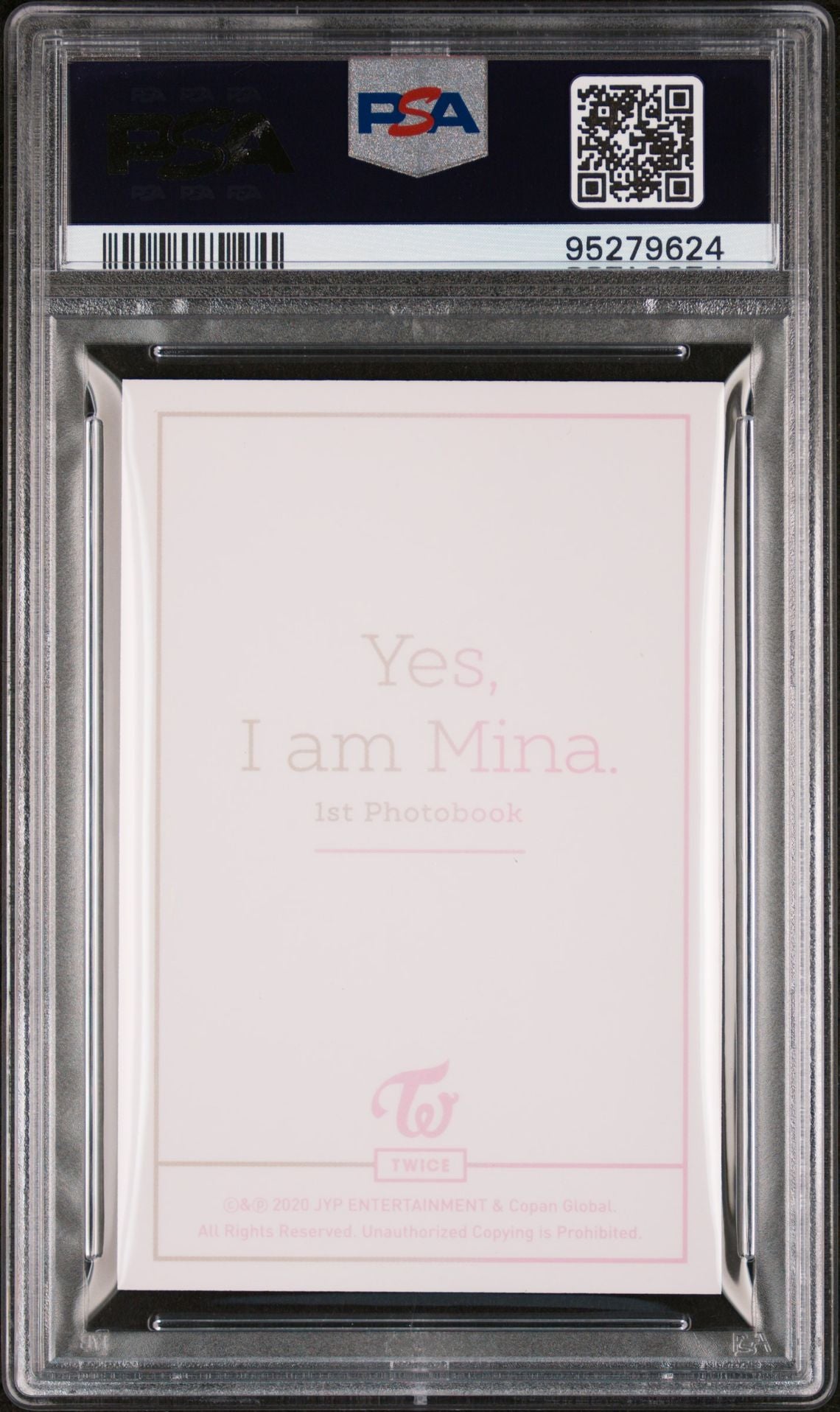 2020 TWICE 1ST YES I AM MINA PHOTOBOOK MINA PRE-ORDER PHOTOCARD PINK MINT PSA 9