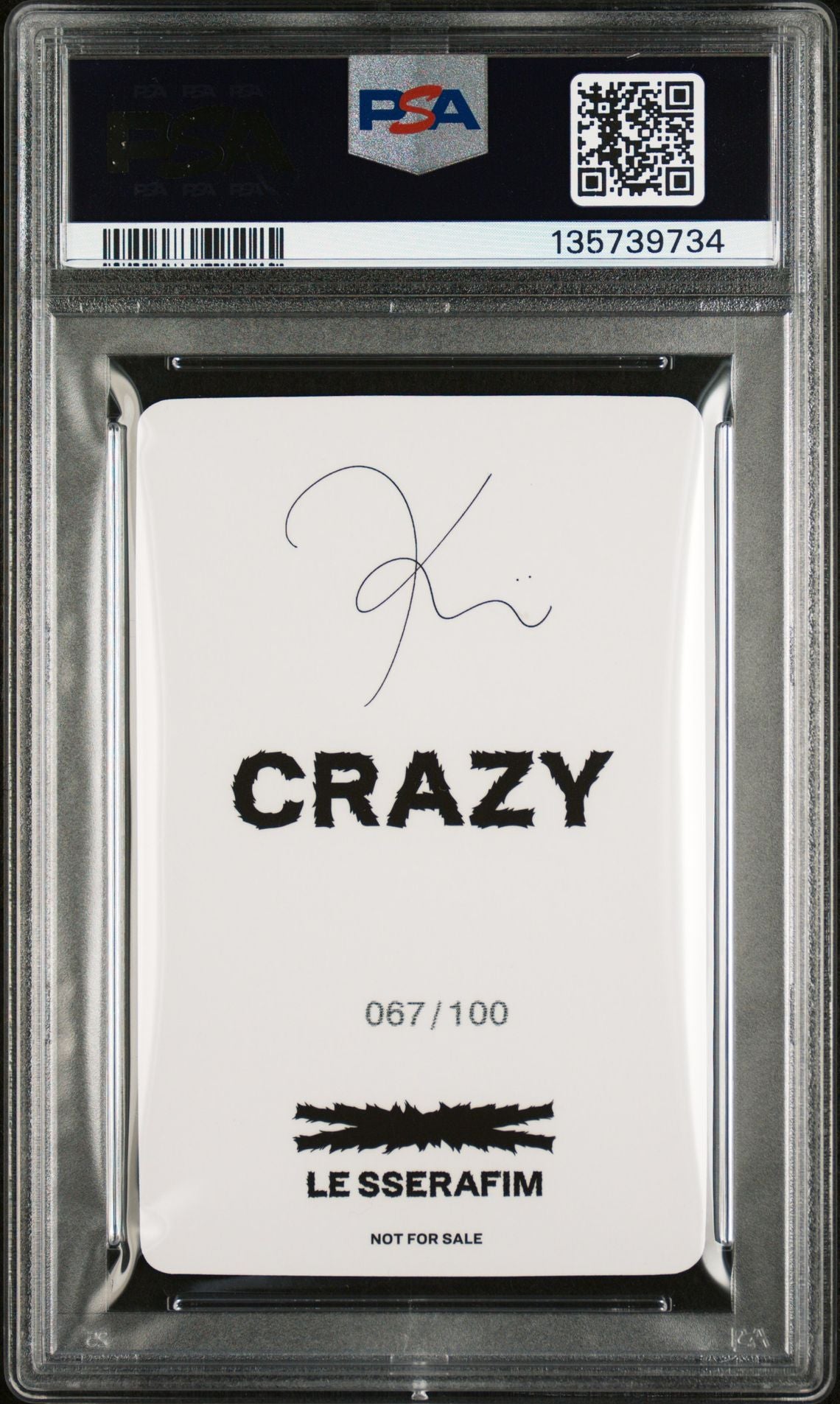 KAZUHA 2024 LE SSERAFIM CRAZY JAPAN 3RD SINGLE UNIVERSAL MUSIC STORE LUCKY DRAW PHOTOCARDS ROUND 2-SPECIAL GEM MINT PSA 10