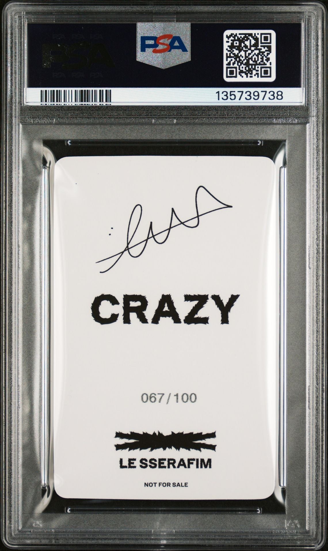 HONG EUNCHAE 2024 LE SSERAFIM CRAZY JAPAN 3RD SINGLE UNIVERSAL MUSIC STORE LUCKY DRAW PHOTOCARDS ROUND 2-SPECIAL GEM MINT PSA 10