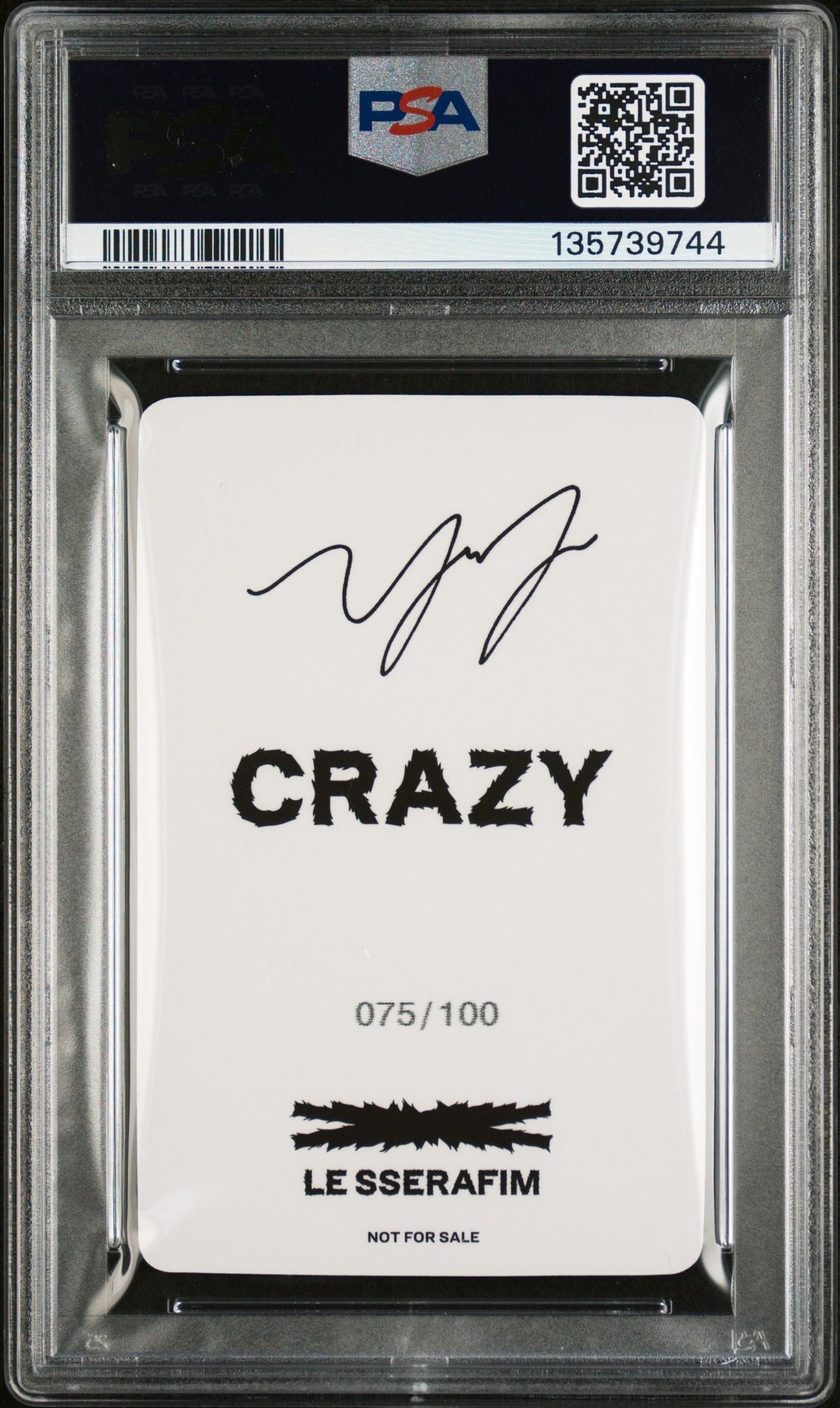 HUH YUNJIN 2024 LE SSERAFIM CRAZY JAPAN 3RD SINGLE UNIVERSAL MUSIC STORE LUCKY DRAW PHOTOCARDS ROUND 1-SPECIAL GEM MINT PSA 10
