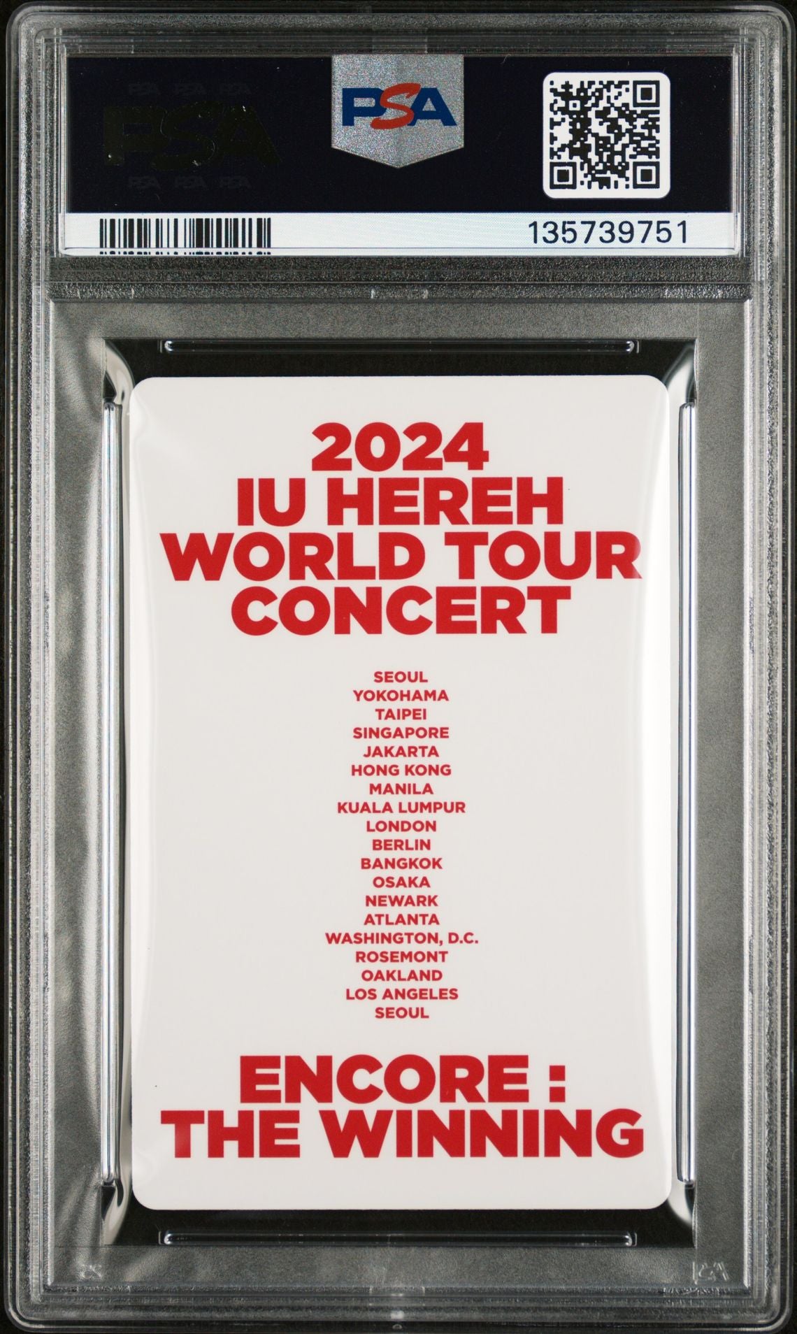 IU HEREH WORLD TOUR CONCERT ENCORE: THE WINNING BLU-RAY & DVD SET PHOTOCARDS IU VERSION A & B