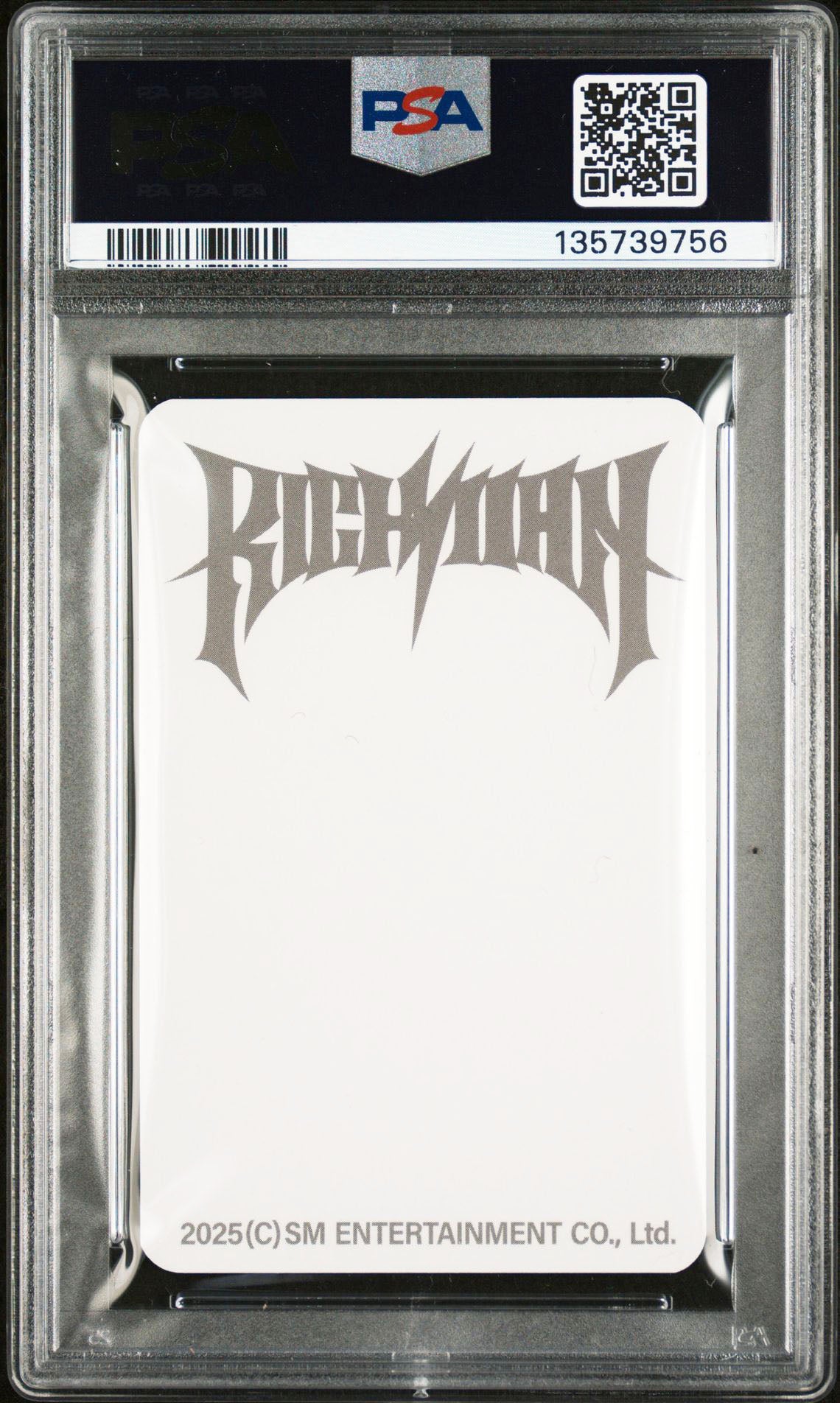 WINTER 2025 AESPA WEEK #RICHMAN POP-UP OFFICIAL MD PANTS SET PHOTOCARD NEAR MINT - MINT PSA 8