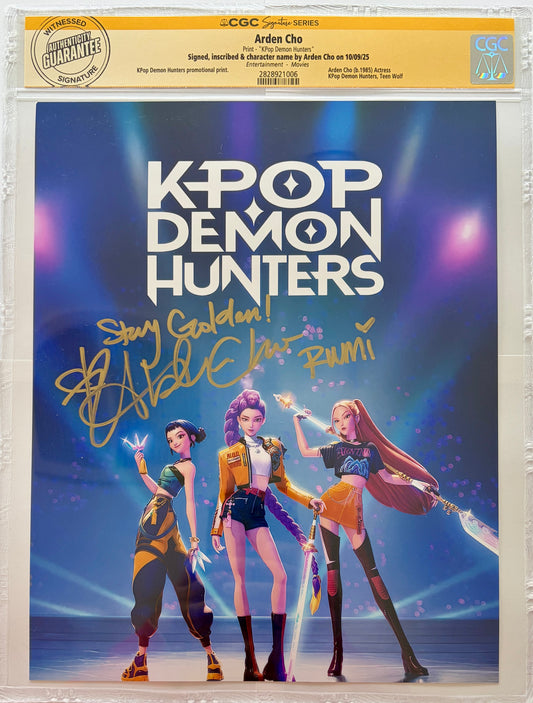 ARDEN_CHO_RUMI_FROM_NETFLIX_K-POP_DEMON_HUNTERS_CGC_AUTHENTICATED_SIGNED_8X10_WITH_MOVIE_LINE_INSCRIPTION_WITH_STAY_GOLDEN