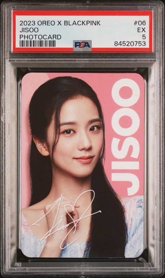 2023 OREO X BLACKPINK #06 JISOO PHOTOCARD GEM MINT PSA 5