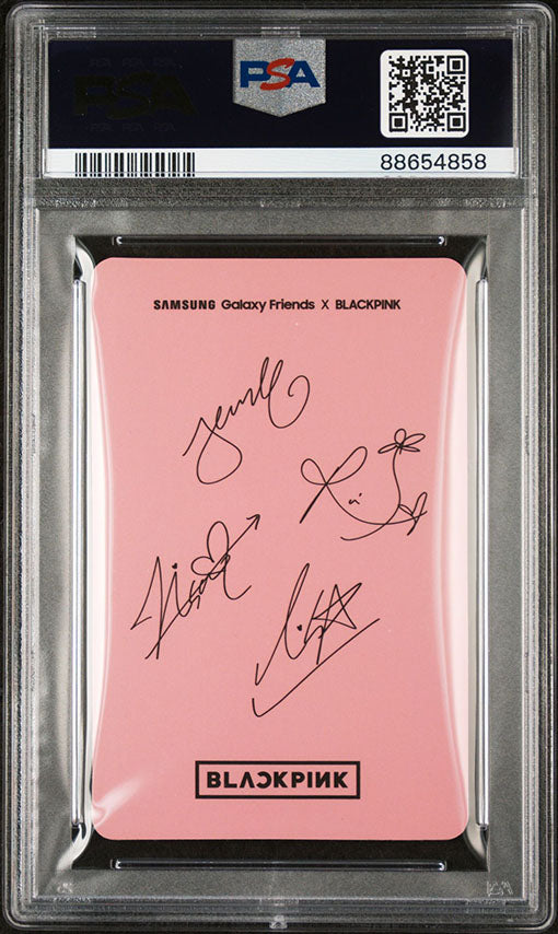 2019 SAMSUNG X BLACKPINK  PINK VERSION GROUP PHOTO GALAXY FRIENDS PSA MINT 9
