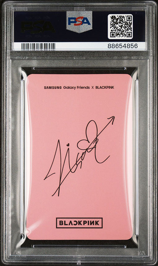 2019 SAMSUNG X BLACKPINK  PINK VERSION JISOO PHOTOCARD GALAXY FRIENDS PSA MINT 9
