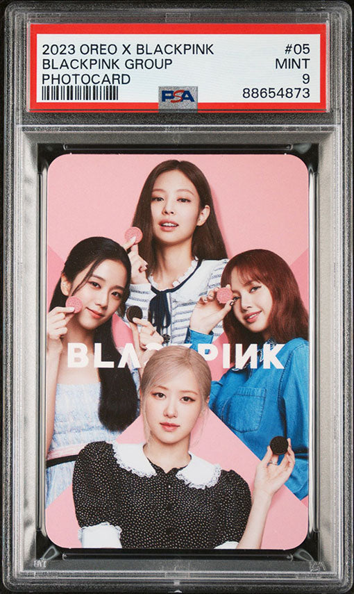 2023 OREO X BLACKPINK #05 BLACKPINK GROUP PROMO PHOTOCARD PSA 9 MINT