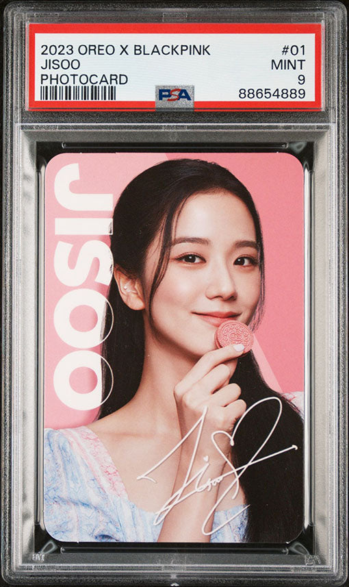 2023 OREO X BLACKPINK #01 JISOO PHOTOCARD  MINT PSA 9 KPOP GRADED
