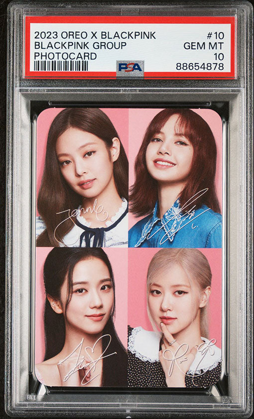 2023 OREO X BLACKPINK #10 BLACKPINK GROUP PHOTOCARD GEM MINT PSA 10