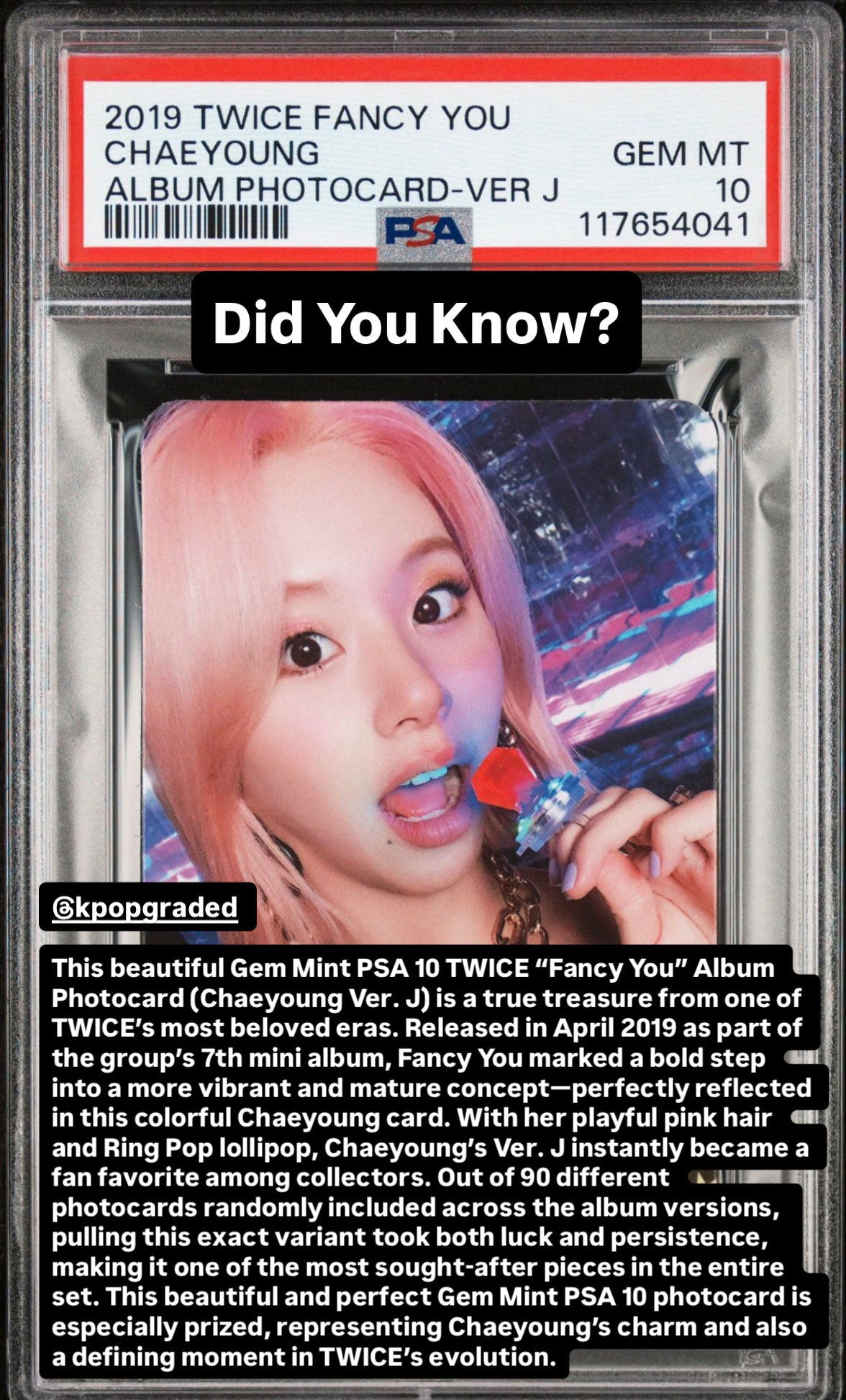 Chaeyoung-Fancy-You Gem Mint PSA 10