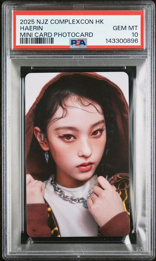 HAERIN NJZ 2025 COMPLEXCON HONG KONG EVENT PHOTOCARD GEM MINT PSA 10