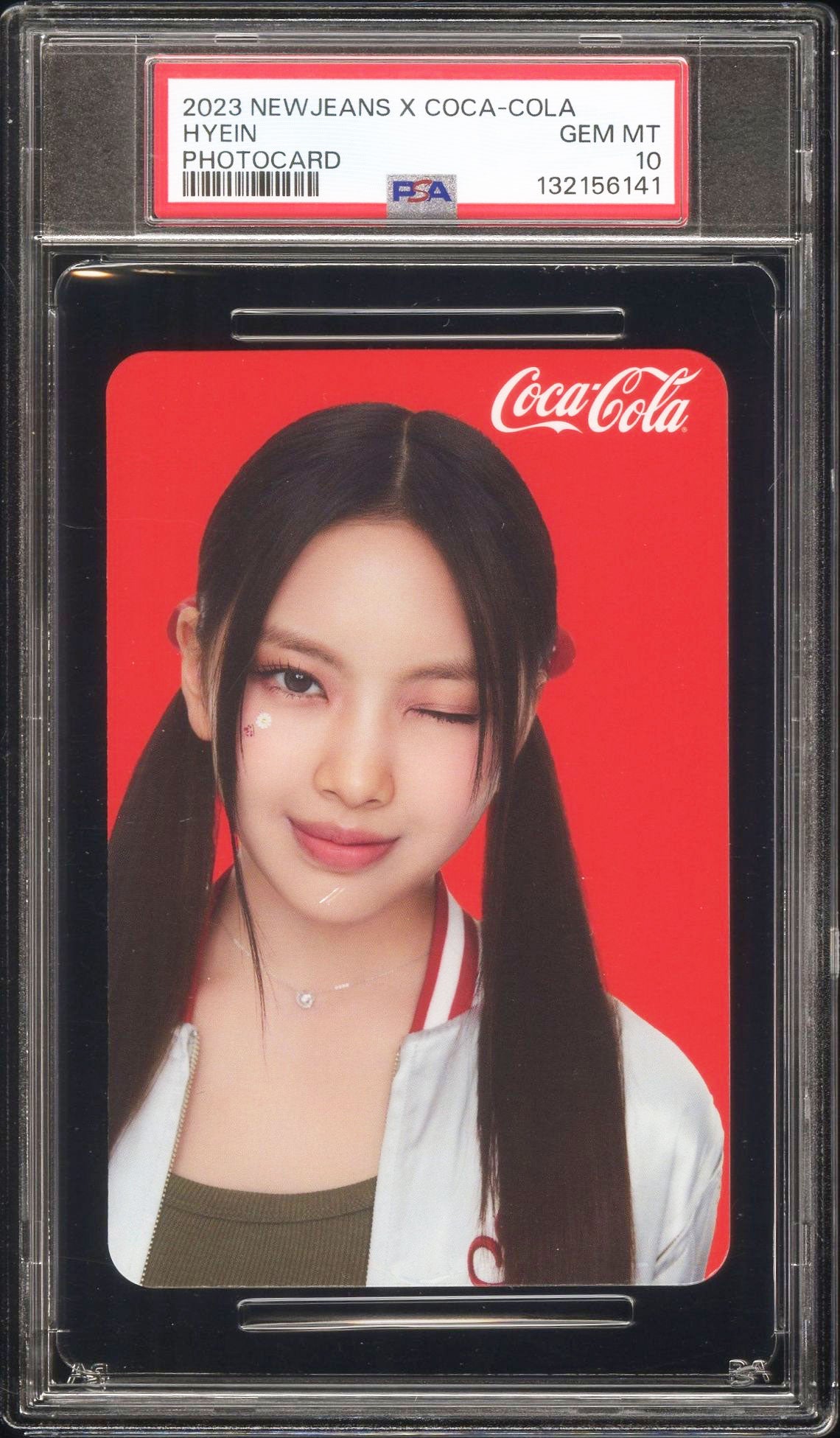 HYEIN 2023 NEWJEANS X COCA COLA PHOTOCARDS GEM MINT PSA 10