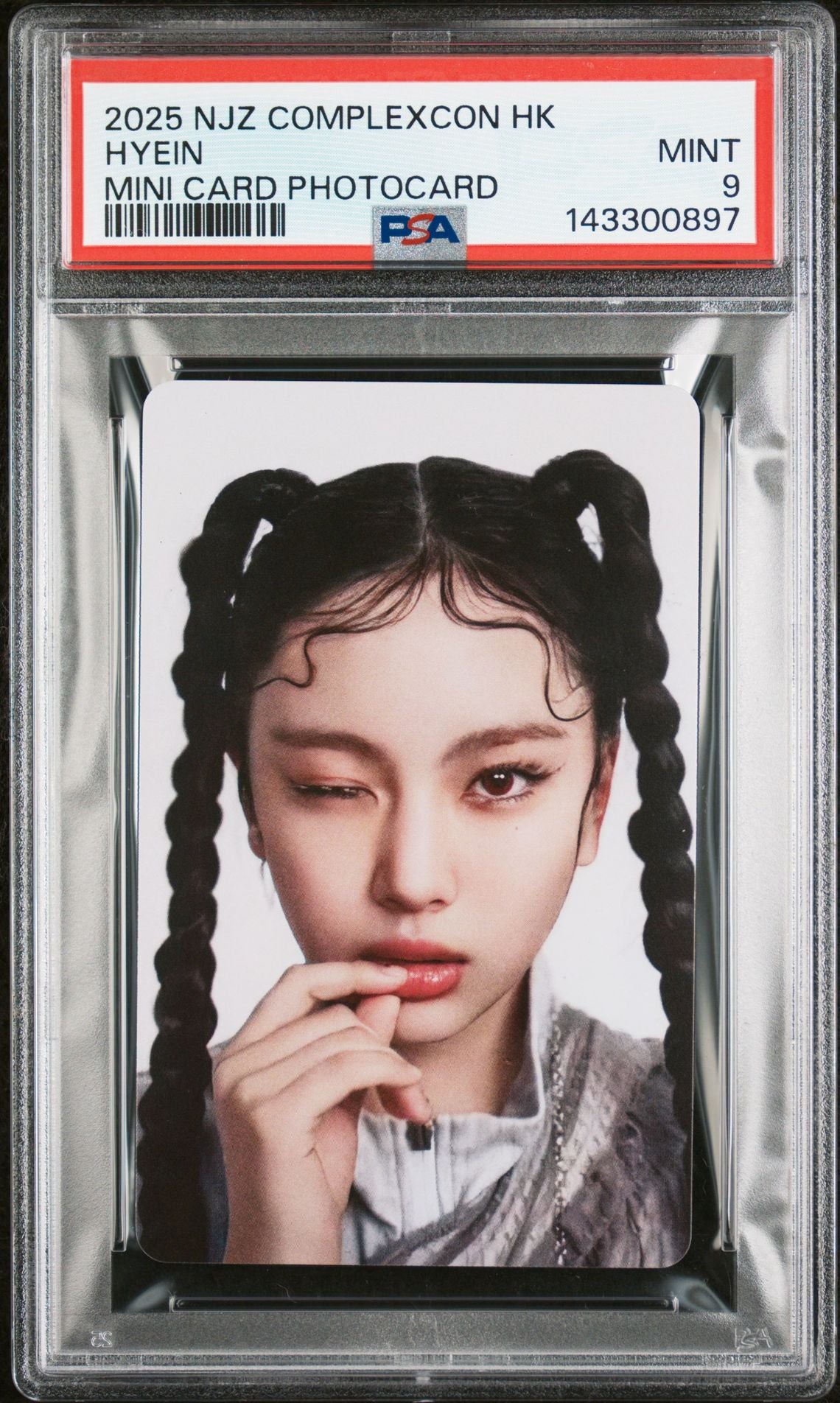 HYEIN NJZ 2025 COMPLEXCON HONG KONG EVENT PHOTOCARD GEM MINT PSA 10