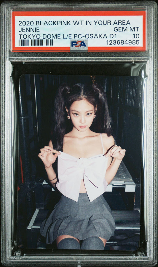 JENNIE OSAKA DAY 1 BLACKPINK WORLD TOUR IN YOUR AREA TOKYO GEM MINT PSA 10