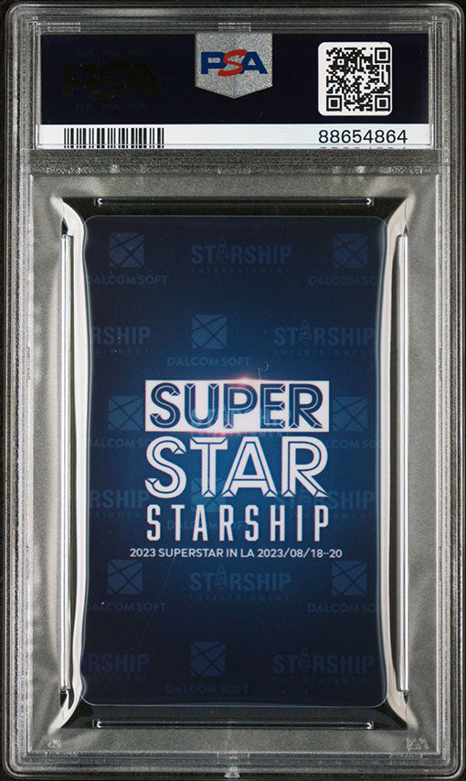 WONYOUNG 2023 SUPERSTAR STARSHIP IVE KCON LA PHOTOCARD NEAR MINT PSA 7