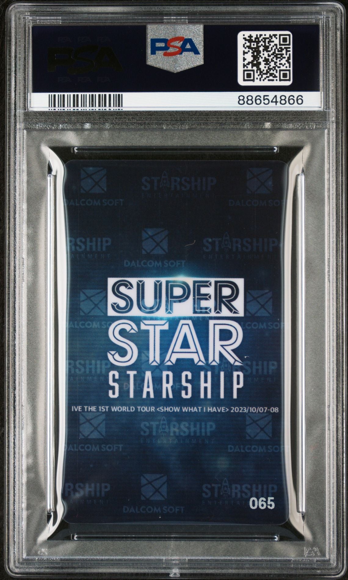 2023 SS STARSHIP IVE JANG WONYOUNG SHOW WHAT I HAVE PHOTOCARD NEAR MINT PSA 7