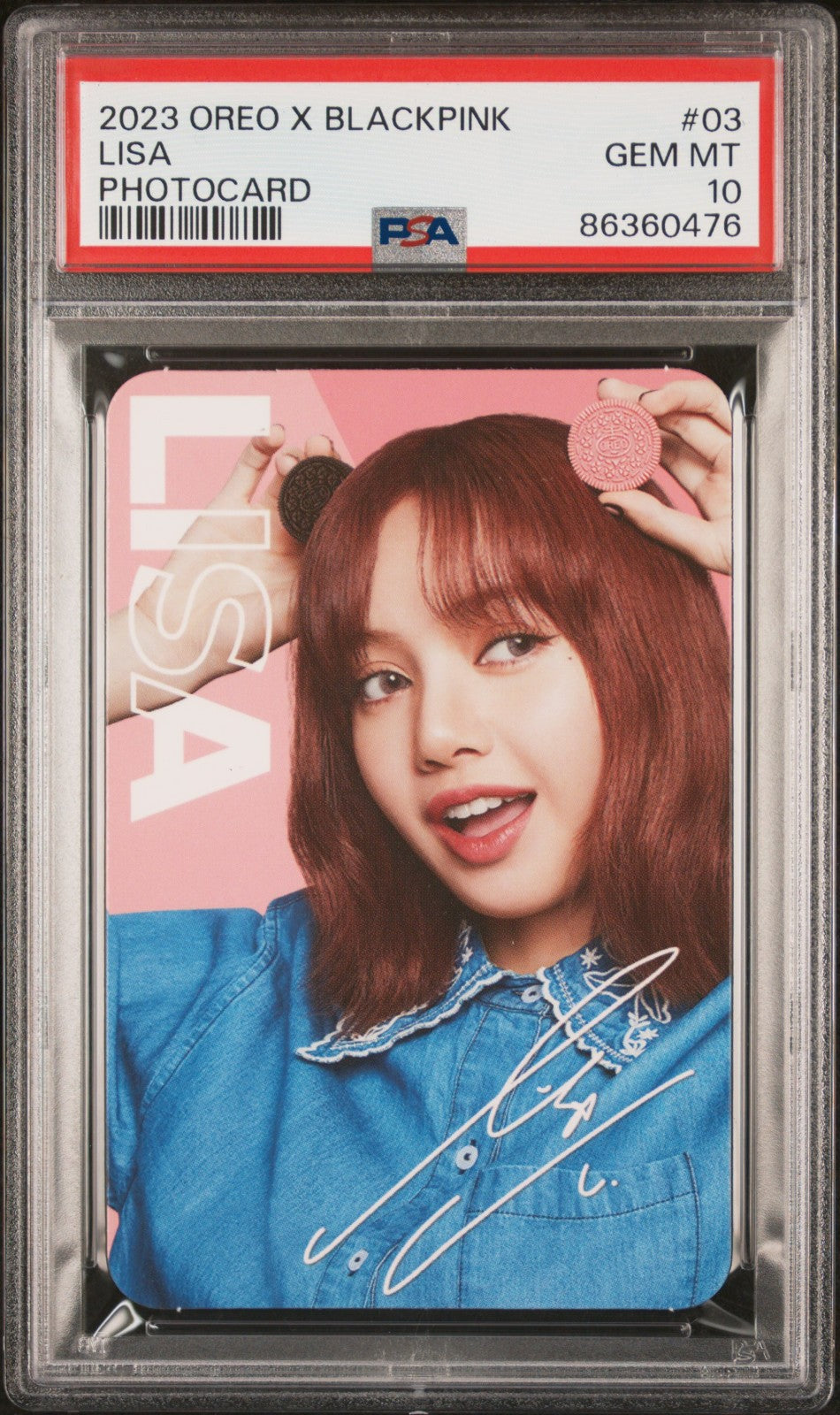 2023 OREO X BLACKPINK PHOTOCARDS COMPLETE SET ALL GEM MINT PSA 10