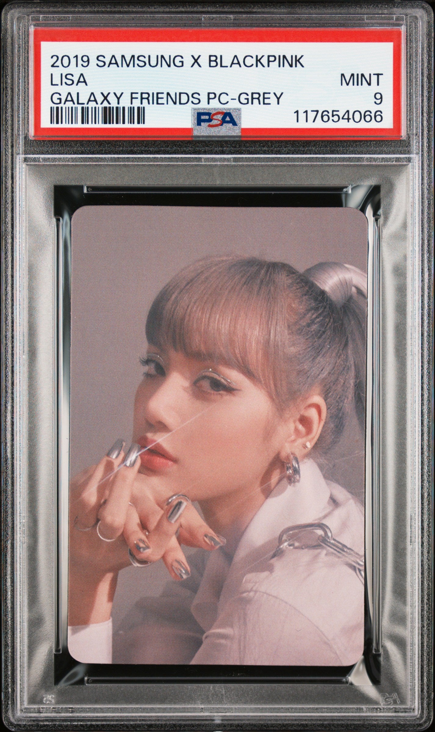 SAMSUNG GALAXY FRIENDS X BLACKPINK ROSÉ, LISA, JENNIE AND JISOO GALAXY FRIENDS PC-GREY VERSION  MINT PSA 9