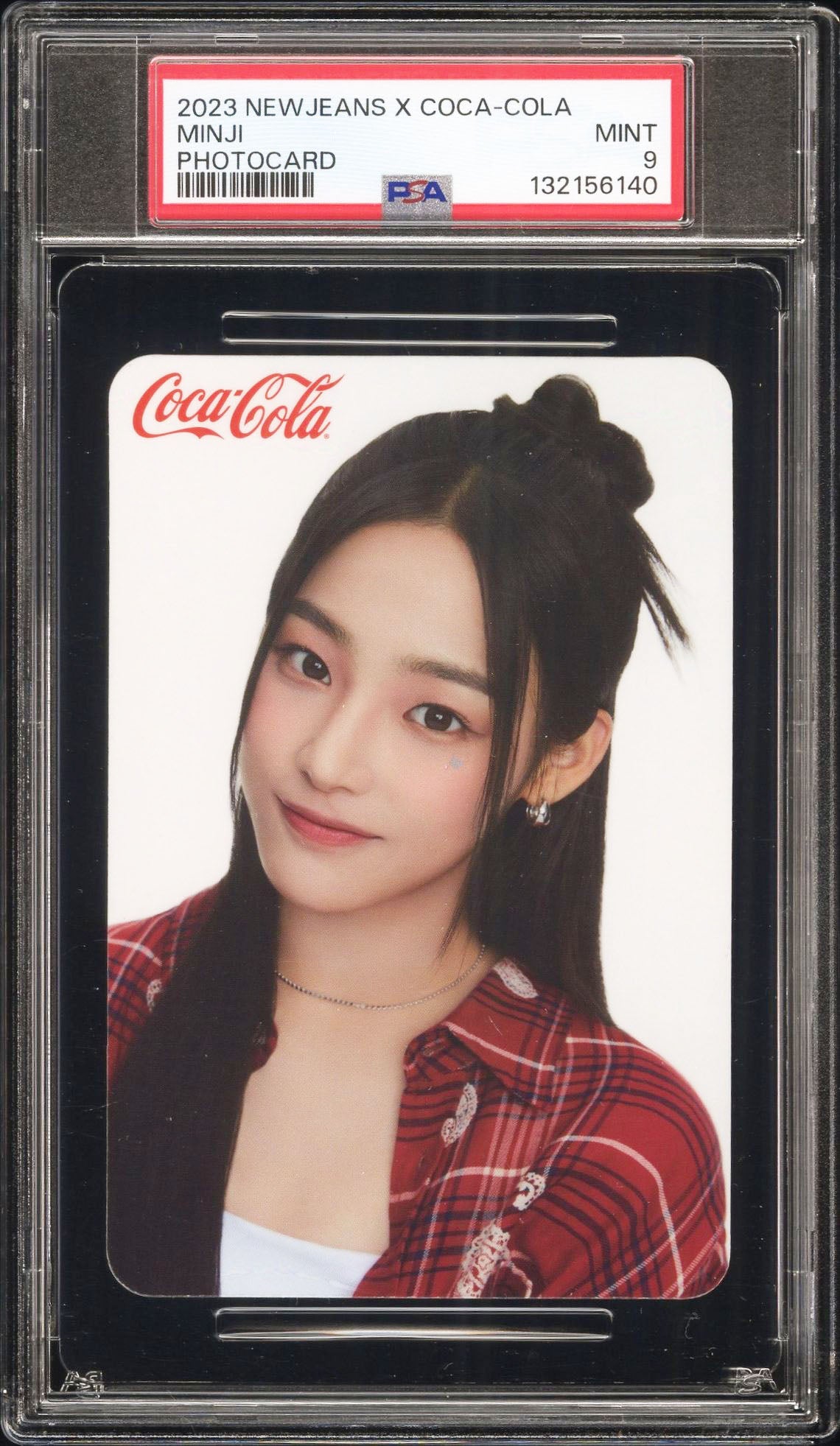 MINJI 2023 NEWJEANS X COCA-COLA PHOTOCARDS MINT PSA 9