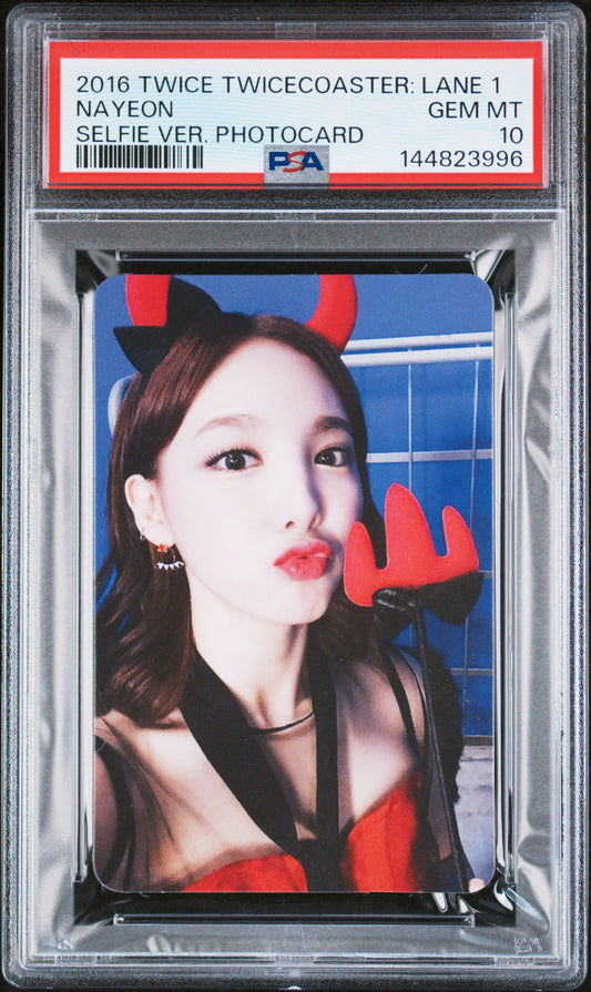 NAYEON 2016 TWICE 3RD MINI ALBUM TWICECOASTER: LANE 1 SELFIE VER. PHOTOCARDS SELFIE VER. GEM MINT PSA 10