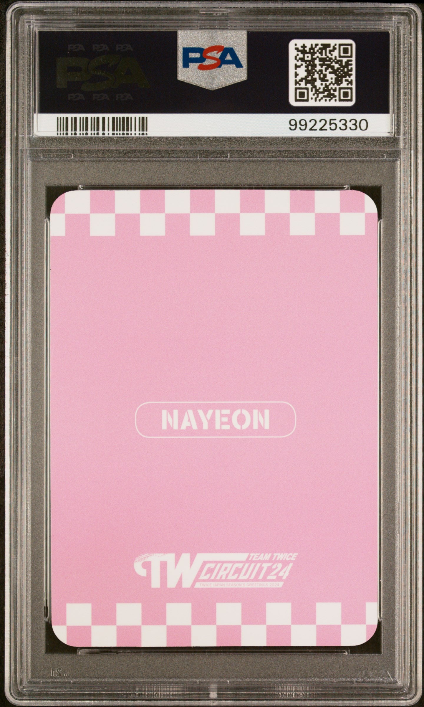 NAYEON TWICE JP CIRCUIT 24 SEASON'S GREETINGS 2024 BONUS PHOTOCARD GEM MINT PSA 10