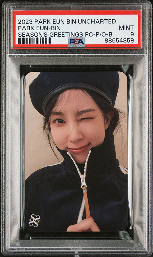 2023 PARK EUN BIN UNCHARTED SEASON'S GREETING PRE-ORDER PHOTOCARD PSA GRADED PHOTOCARD