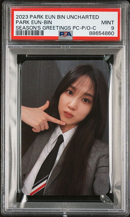 2023 PARK EUN BIN UNCHARTED SEASON'S GREETING PRE-ORDER PHOTOCARD PSA MINT 9