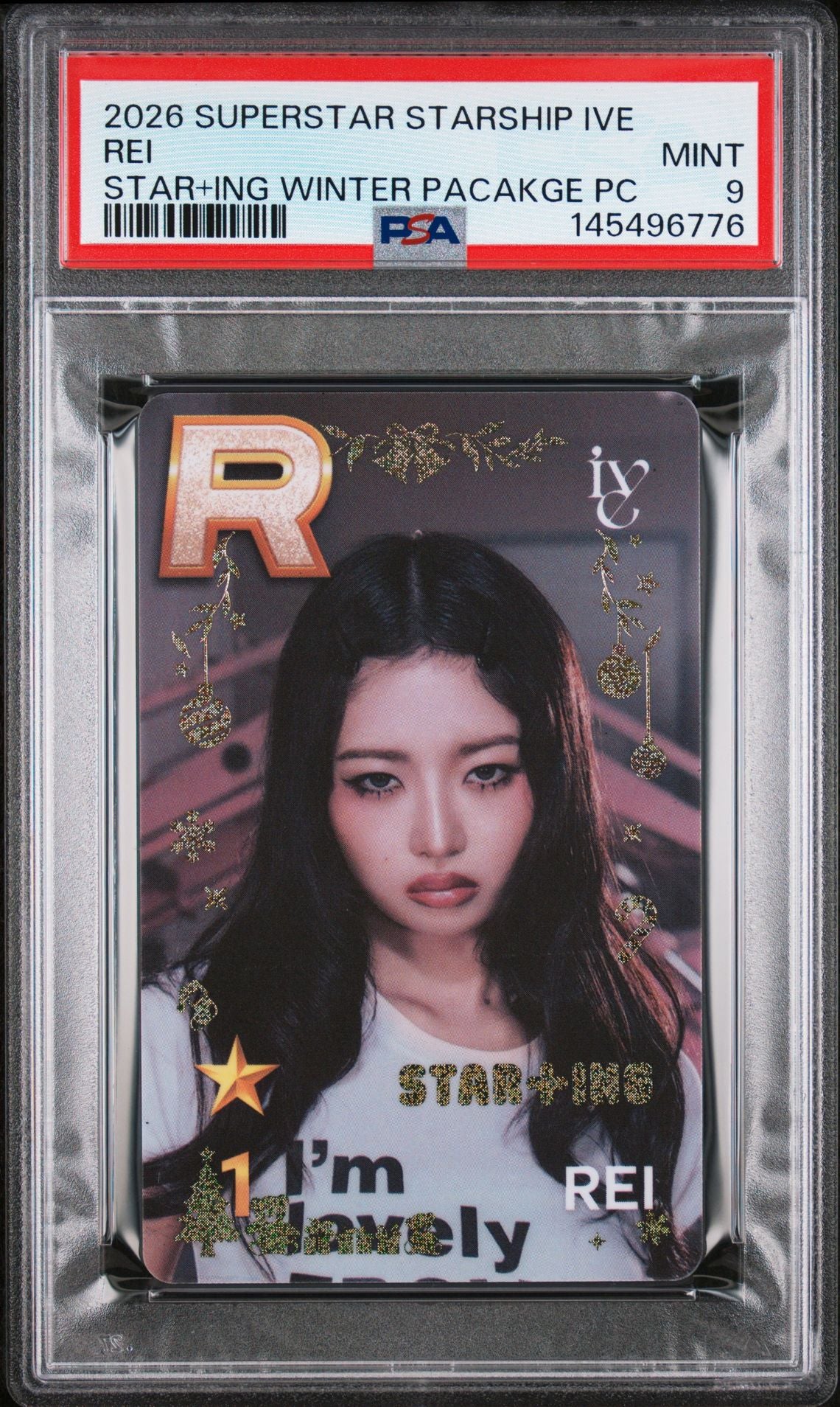 REI 2026 SUPERSTAR STARSHIP IVE STAR+ING WINTER PACKAGE PHOTOCARD MINT PSA 9