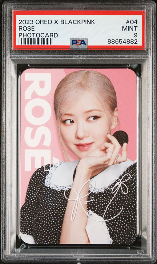 ROSE 2023 OREO X BLACKPINK PHOTOCARDS #04 MINT PSA 9