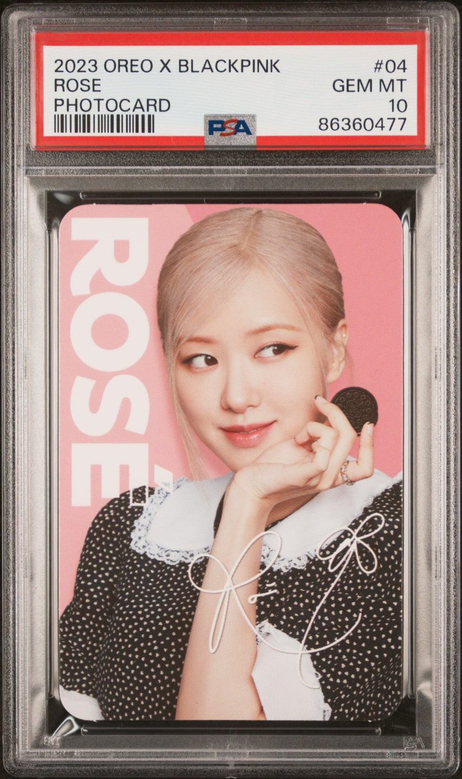 2023 OREO X BLACKPINK PHOTOCARDS COMPLETE SET ALL GEM MINT PSA 10