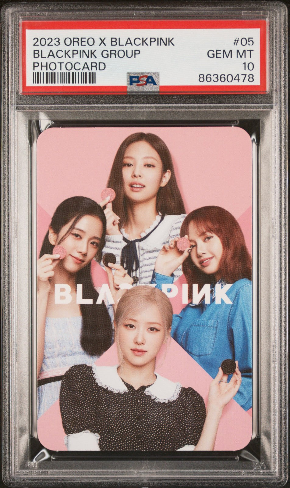 2023 OREO X BLACKPINK PHOTOCARDS COMPLETE SET ALL GEM MINT PSA 10
