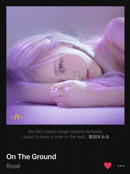ROSÉ LINE MUSIC WINNER HAND-SIGNED AUTOGRAPHED CARD "ON THE GROUND"!