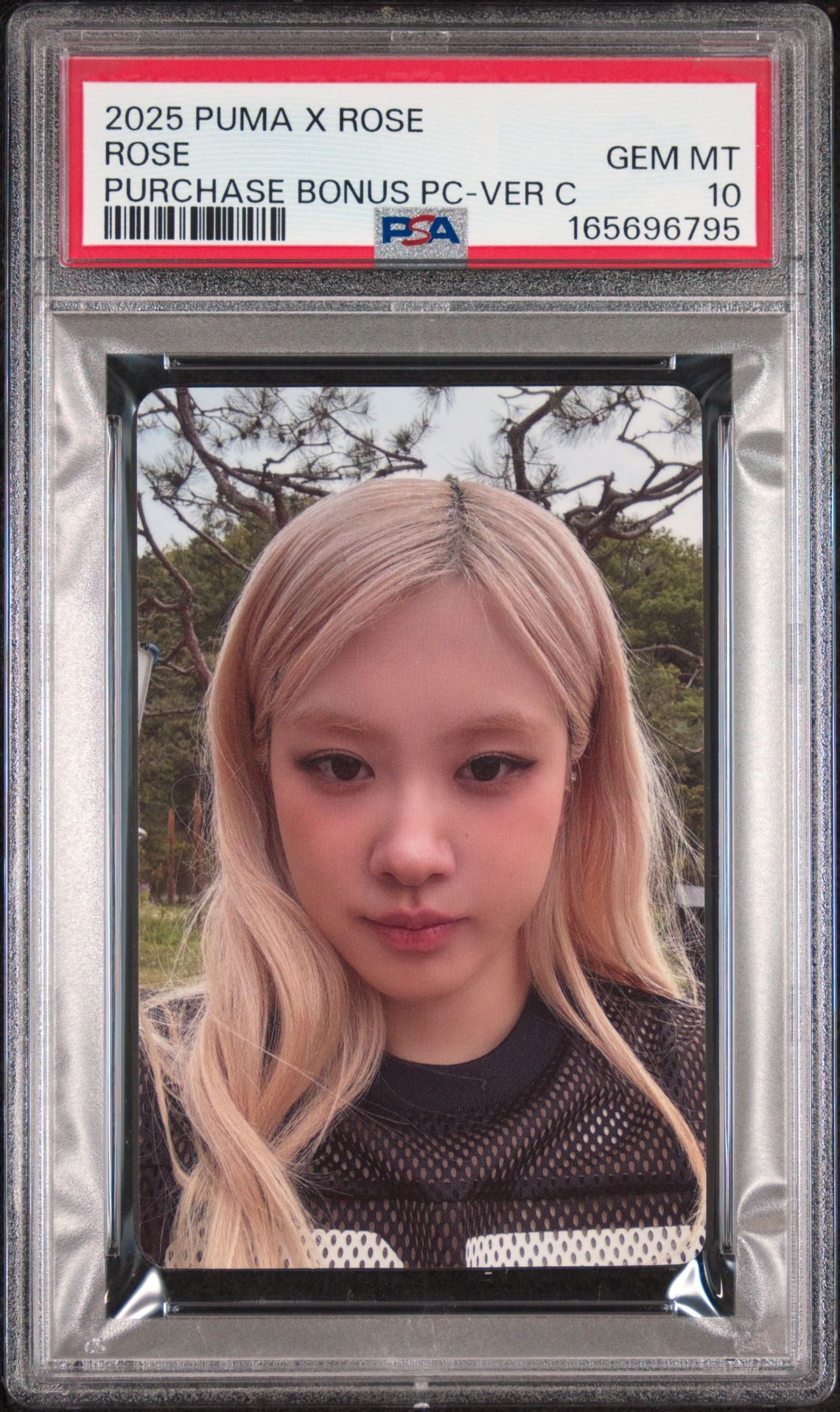 ROSÉ X PUMA PURCHASE BONUS PHOTOCARDS ROSE HIDDEN VERSION C GEM MINT PSA 10