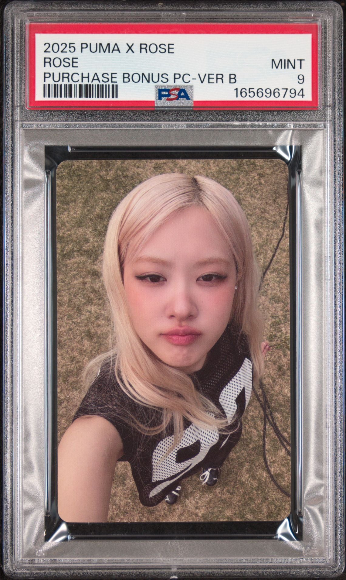 ROSÉ X PUMA PURCHASE BONUS PHOTOCARDS ROSE VERSION B MINT PSA 9
