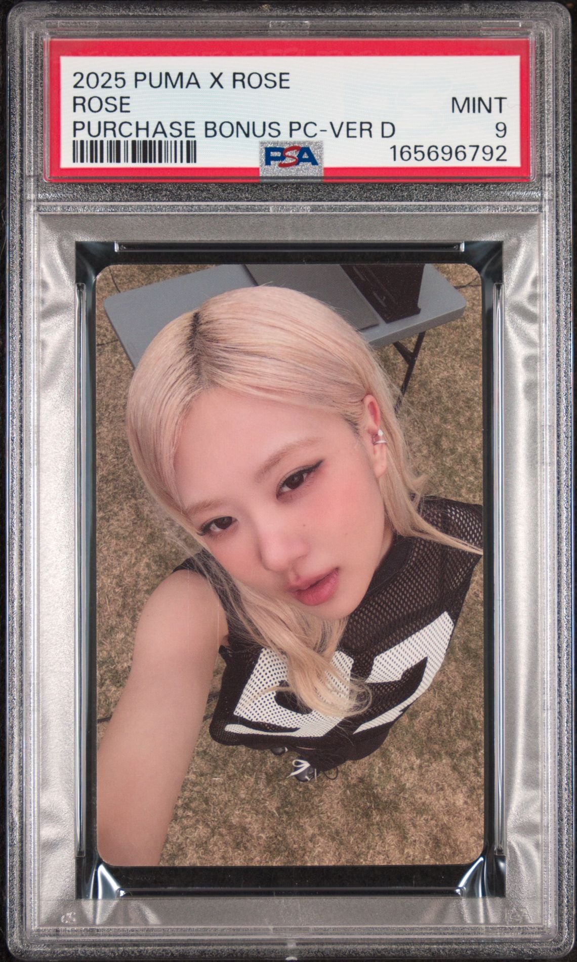 ROSÉ X PUMA PURCHASE BONUS PHOTOCARDS ROSE VERSION D MINT PSA 9