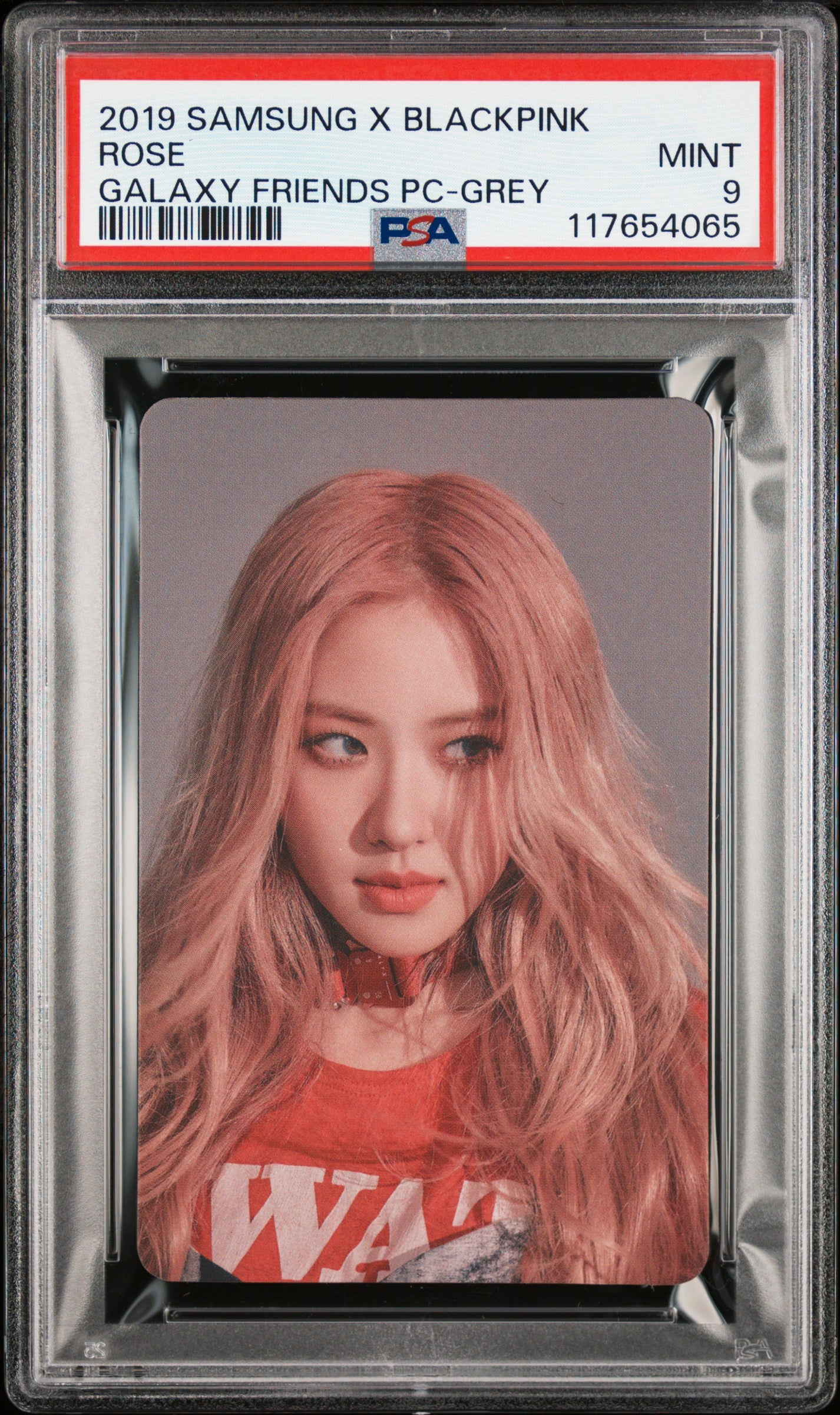 SAMSUNG GALAXY FRIENDS X BLACKPINK ROSÉ, LISA, JENNIE AND JISOO GALAXY FRIENDS PC-GREY VERSION  MINT PSA 9