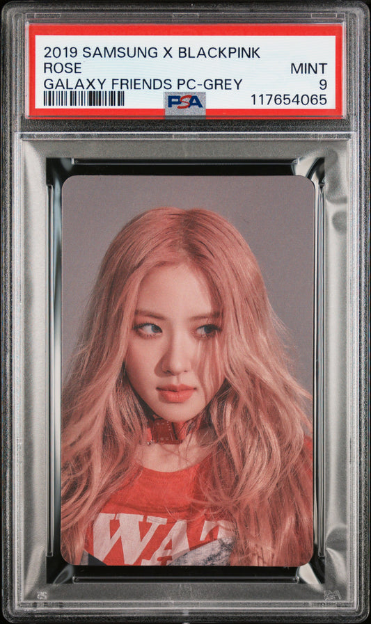 SAMSUNG GALAXY FRIENDS X BLACKPINK ROSÉ, LISA, JENNIE AND JISOO GALAXY FRIENDS PC-GREY VERSION  MINT PSA 9