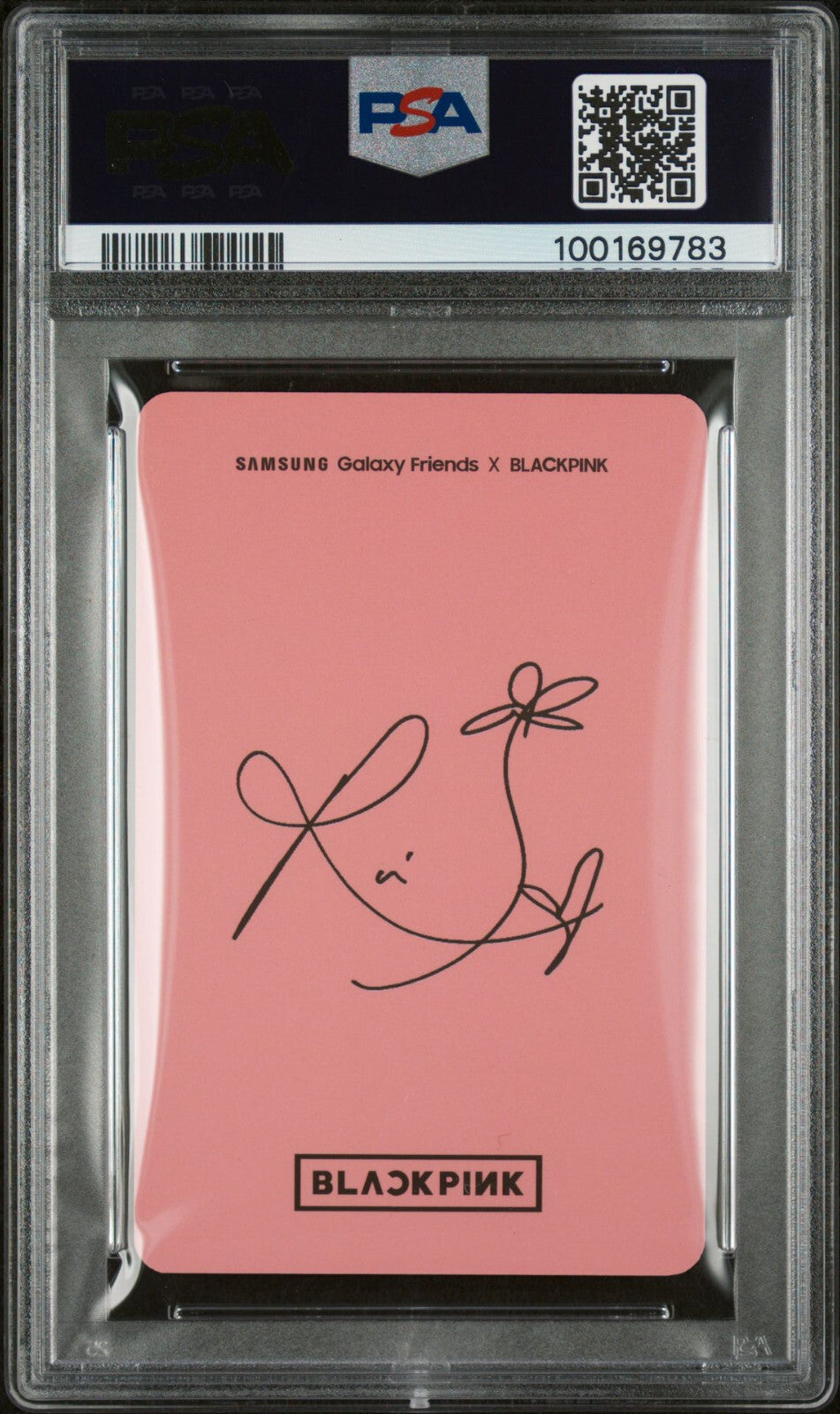 2019 SAMSUNG X BLACKPINK RED VERSION ROSE PHOTOCARD GALAXY FRIENDS PSA MINT 10