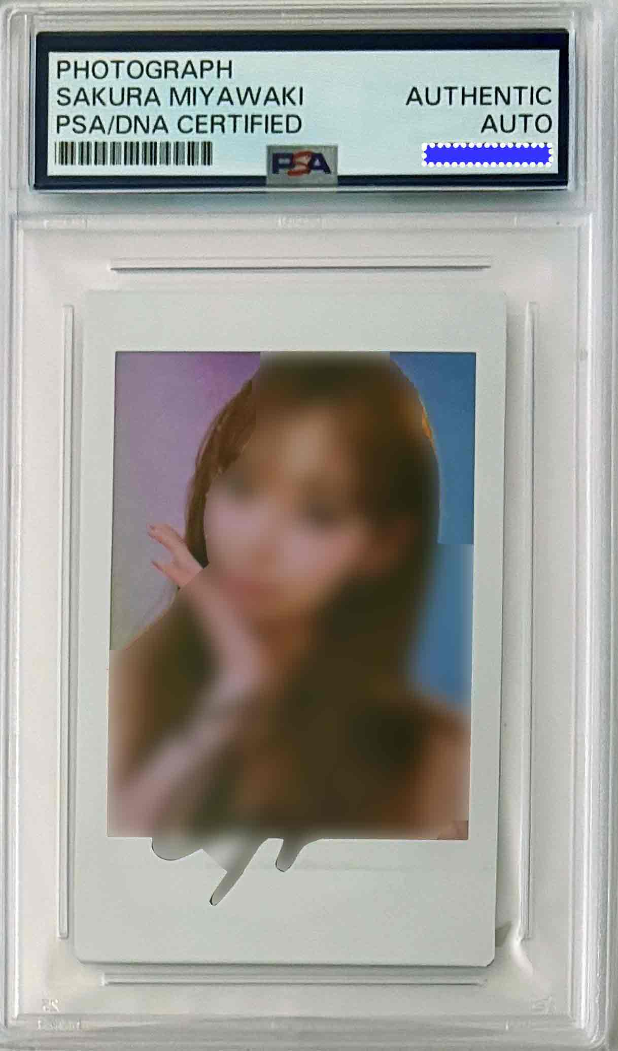 SAKURA MIYAWAKI LE SSERAFIM SIGNED MINI INSTAX POLAROID PSA/DNA CERTIFIED AUTHENTIC